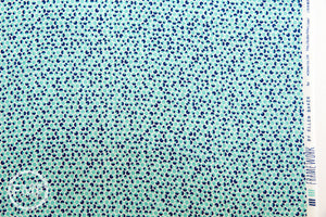 Framework Quarter Circles in Blue, Ellen Baker for Kokka Fabrics, Double Gauze Cotton Fabric, JG-41800-801A