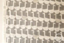 Load image into Gallery viewer, Framework Sitting Geese in Grey, Ellen Baker for Kokka Fabrics, Double Gauze Cotton Fabric, JG-41800-802A

