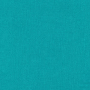 TURQUOISE Cirrus Solid, Chambray Weight, Crossweave, Yarn Dyed Solid Fabric, 100% GOTS-Certified Organic Cotton, Cloud9 Fabrics, 911