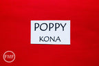 Poppy Kona Cotton Solid Fabric from Robert Kaufman, K001-1296