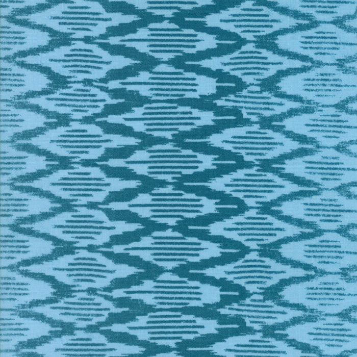 Spellbound Ikat in Turquoise Sky,  Urban Chiks, 100% Cotton, Moda Fabrics, 31116 16