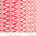 Spellbound Ikat in Scarlet Red Vanilla Sky,  Urban Chiks, 100% Cotton, Moda Fabrics, 31116 11