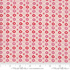 Spellbound Tribal Dots in Scarlet Red Vanilla Sky,  Urban Chiks, 100% Cotton, Moda Fabrics, 31115 15