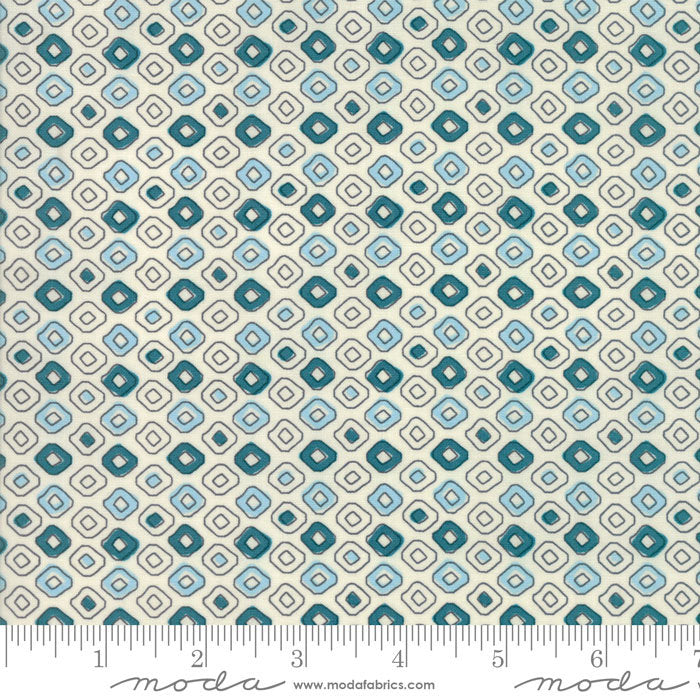 Spellbound Tribal Dots in Turquoise Vanilla Sky,  Urban Chiks, 100% Cotton, Moda Fabrics, 31115 12