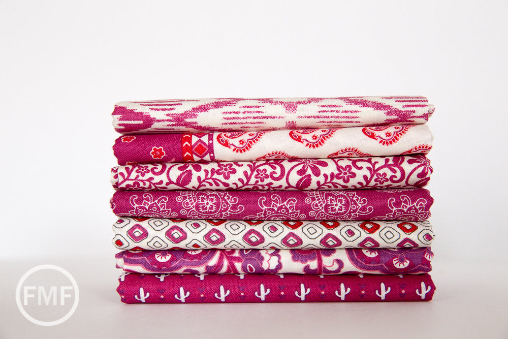 Spellbound Desert Cacti in Mystical Plum,  Urban Chiks, 100% Cotton, Moda Fabrics, 31112 14