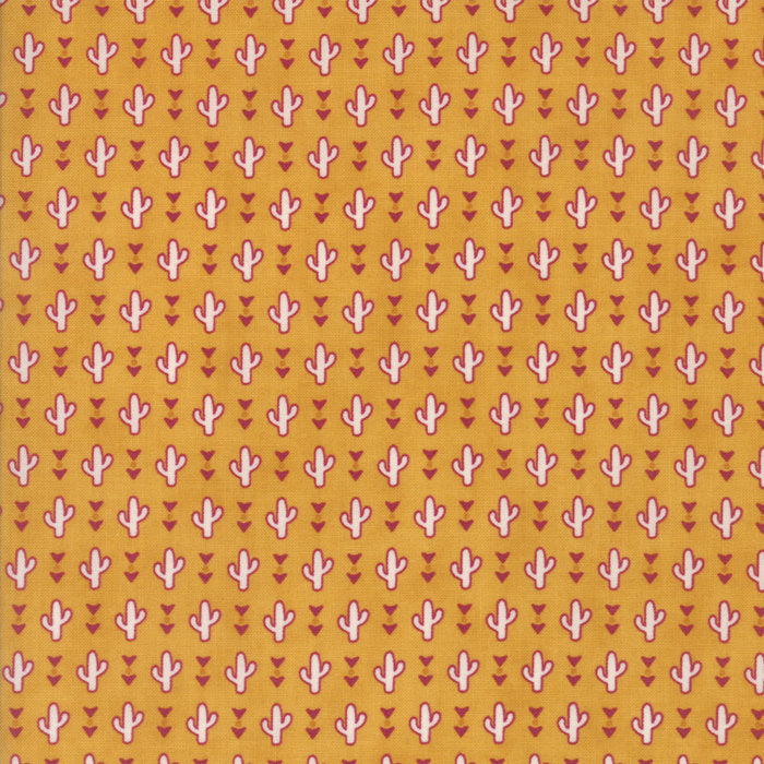 Spellbound Desert Cacti in Sunset Yellow,  Urban Chiks, 100% Cotton, Moda Fabrics, 31112 13