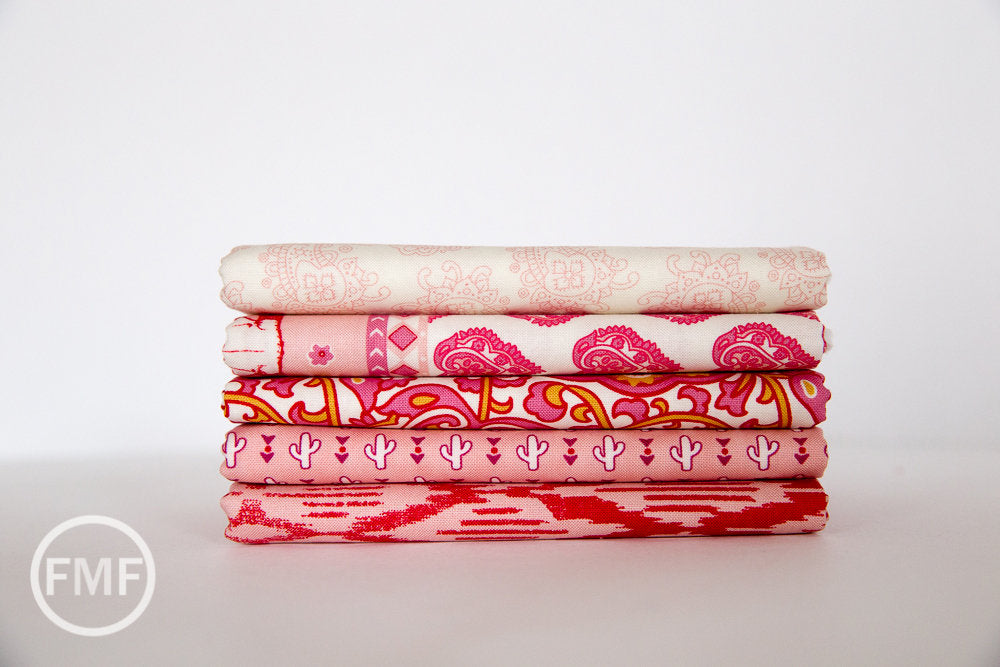 Spellbound Desert Cacti in Soul Pink,  Urban Chiks, 100% Cotton, Moda Fabrics, 31112 12