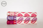 Spellbound Skull Double Border in Soul Pink,  Urban Chiks, 100% Cotton, Moda Fabrics, 31110 12