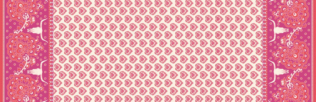 Spellbound Skull Double Border in Lilac Haze,  Urban Chiks, 100% Cotton, Moda Fabrics, 31110 15
