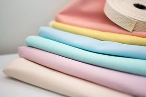 Latte Tinted DENIM Fabric, 100% GOTS-Certified Organic Cotton Denim Fabric, Cloud9 Fabrics, DEN 976