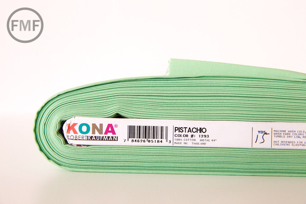 Pistachio Kona Cotton Solid Fabric from Robert Kaufman, K001-1293