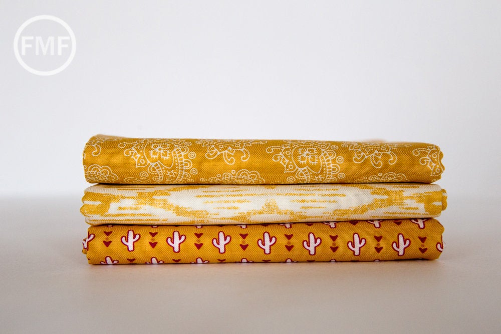 Spellbound Ikat in Sunset Yellow Vanilla Sky,  Urban Chiks, 100% Cotton, Moda Fabrics, 31116 13