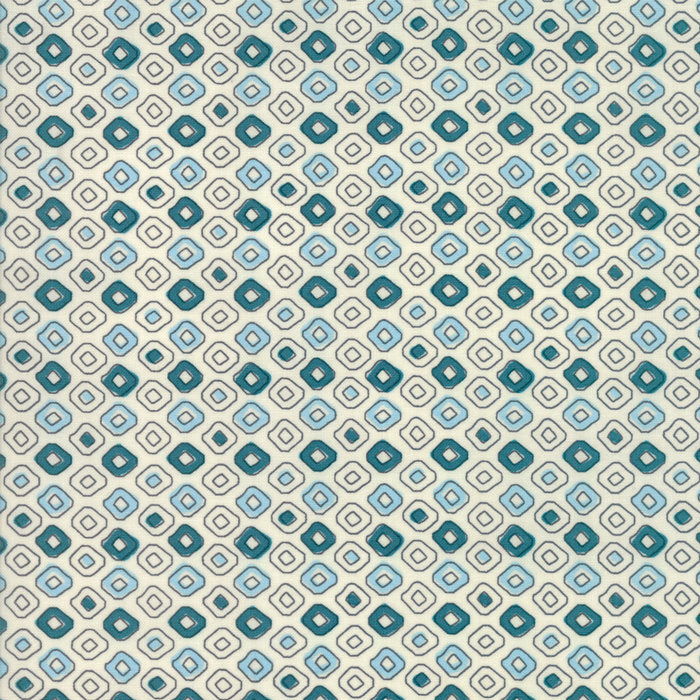 Spellbound Tribal Dots in Turquoise Vanilla Sky,  Urban Chiks, 100% Cotton, Moda Fabrics, 31115 12
