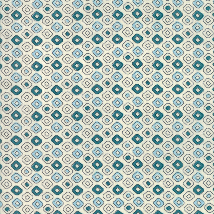 Spellbound Tribal Dots in Turquoise Vanilla Sky,  Urban Chiks, 100% Cotton, Moda Fabrics, 31115 12