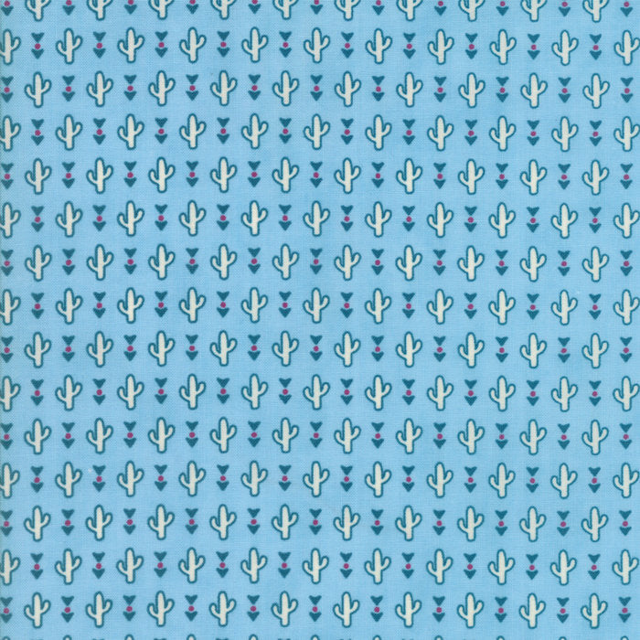 Spellbound Desert Cacti in Sky Blue,  Urban Chiks, 100% Cotton, Moda Fabrics, 31112 16