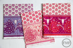 Spellbound Skull Double Border in Soul Pink,  Urban Chiks, 100% Cotton, Moda Fabrics, 31110 12