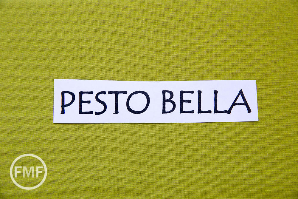 Pesto Bella Cotton Solid Fabric from Moda, 9900 233