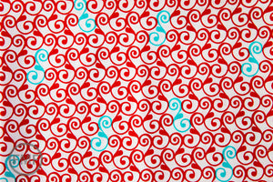 Perfectly Perched Swirl in Celebration, Laurie Wisbrun, Robert Kaufman Fabrics, 100% Cotton Fabric, AWN-12850-203 CELEBRATION