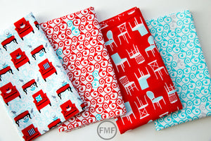Perfectly Perched Bundle, 13 Pieces, Laurie Wisbrun, 100% Cotton, Robert Kaufman Fabrics, AWN-FULL-13