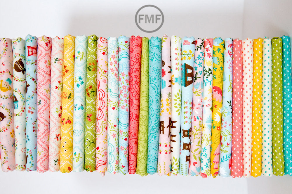 Home Sweet Home Spinning Garden in Cream , Stacy Iest Hsu, 100% Cotton Fabric, Moda Fabrics, 20575 11