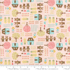 Home Sweet Home Goldie and the Three Bears in Pink, Stacy Iest Hsu, 100% Cotton Fabric, Moda Fabrics, 20572 12