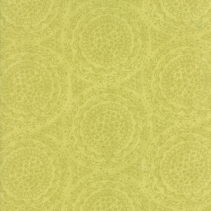 Home Sweet Home Spinning Garden in Green , Stacy Iest Hsu, 100% Cotton Fabric, Moda Fabrics, 20575 22