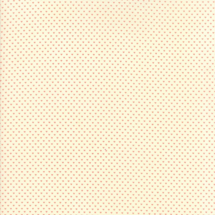 Home Sweet Home Swiss Hearts in Cream and Pink, Stacy Iest Hsu, 100% Cotton Fabric, Moda Fabrics, 20577 11
