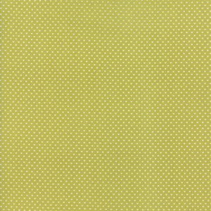 15-Inch End of Bolt Remnant Home Sweet Home Swiss Hearts in Green, Stacy Iest Hsu, 100% Cotton Fabric, Moda Fabrics, 20577 22