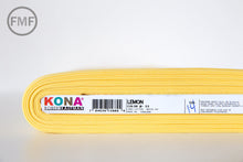 Load image into Gallery viewer, Lemon Kona Cotton Solid Fabric from Robert Kaufman, K001-23
