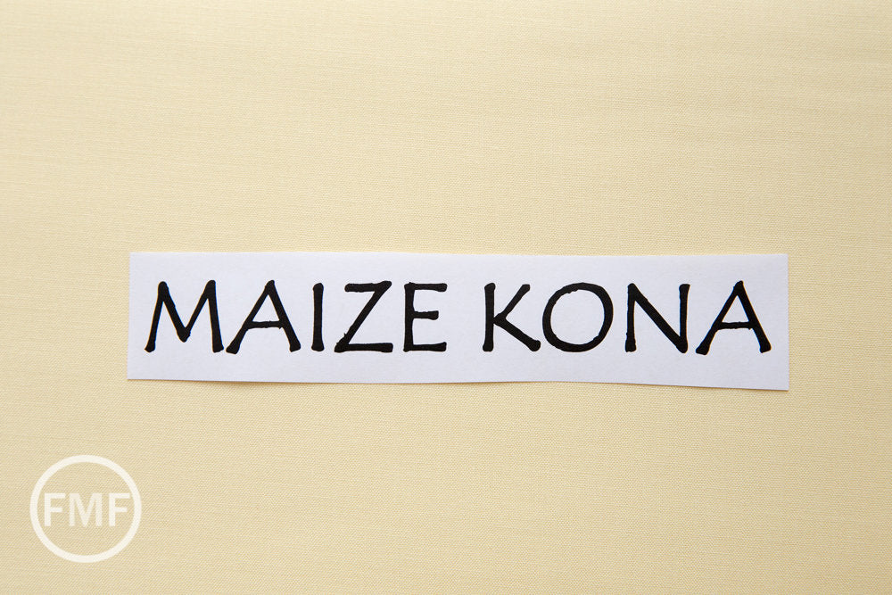 Maize Kona Cotton Solid Fabric from Robert Kaufman, K001-1216
