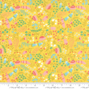 Home Sweet Home Forest Flora in Yellow, Stacy Iest Hsu, 100% Cotton Fabric, Moda Fabrics, 20574 18