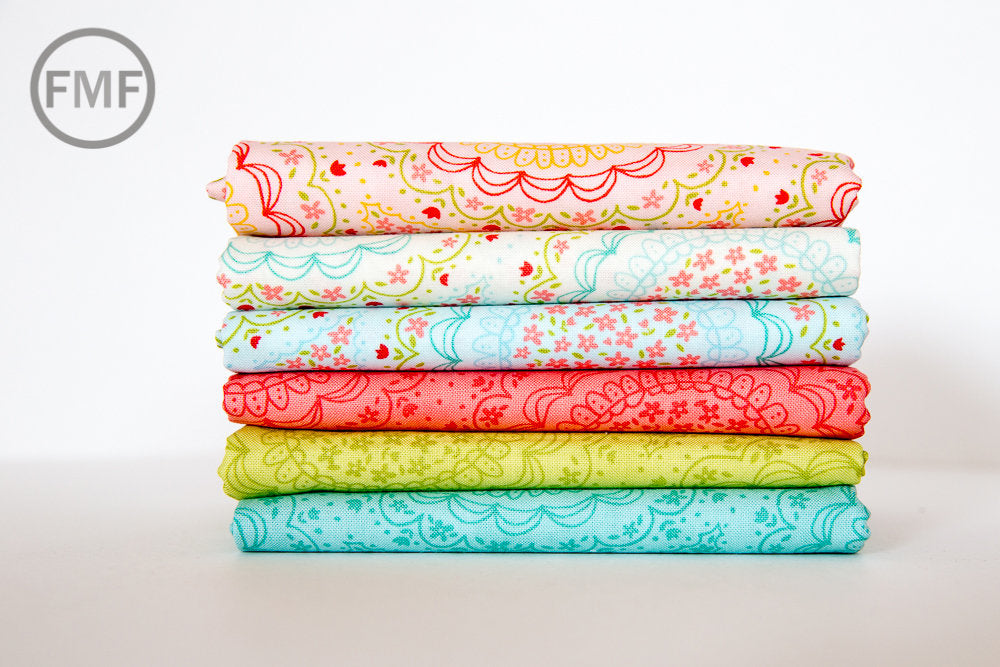 Home Sweet Home Spinning Garden in Cream , Stacy Iest Hsu, 100% Cotton Fabric, Moda Fabrics, 20575 11