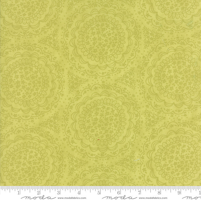Home Sweet Home Spinning Garden in Green , Stacy Iest Hsu, 100% Cotton Fabric, Moda Fabrics, 20575 22