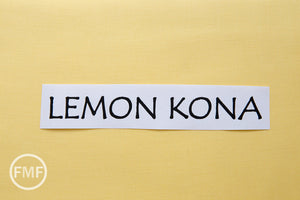 Lemon Kona Cotton Solid Fabric from Robert Kaufman, K001-23