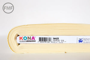 Maize Kona Cotton Solid Fabric from Robert Kaufman, K001-1216
