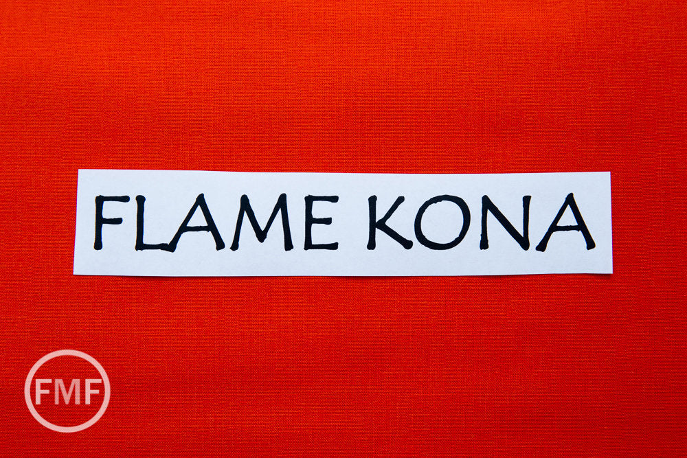 Flame Kona Cotton Solid Fabric from Robert Kaufman, K001-323