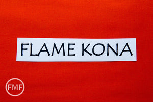 Flame Kona Cotton Solid Fabric from Robert Kaufman, K001-323
