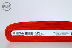 Flame Kona Cotton Solid Fabric from Robert Kaufman, K001-323