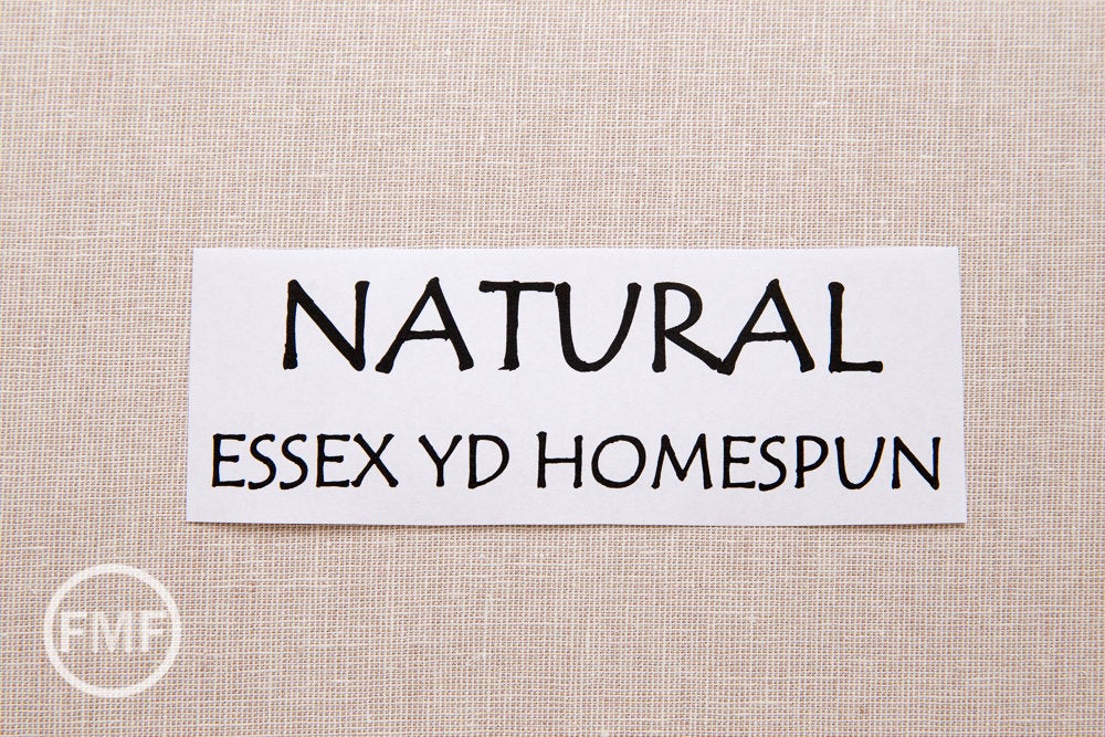 NATURAL Homespun Yarn Dyed Essex, Linen and Cotton Blend Fabric from Robert Kaufman, E114-1242