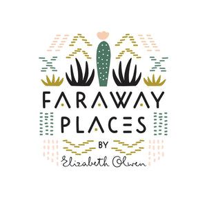 Faraway Places Lookout, Elizabeth Olwen, 100% GOTS-Certified Organic Cotton, Cloud9 Fabrics, 207901