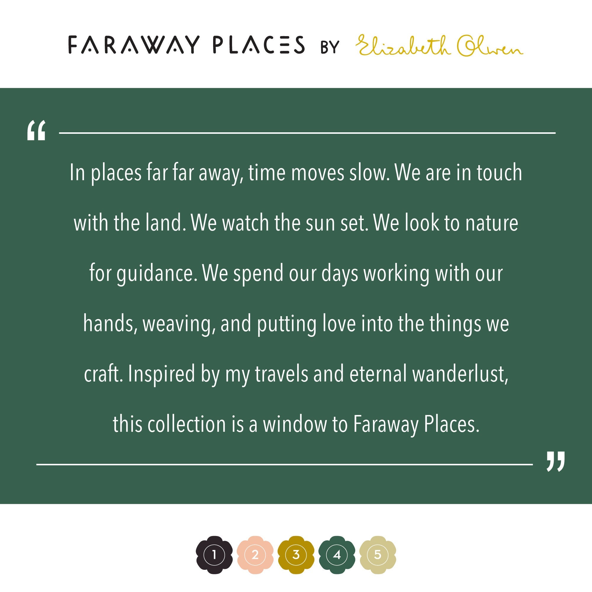 Faraway Places Lookout, Elizabeth Olwen, 100% GOTS-Certified Organic Cotton, Cloud9 Fabrics, 207901