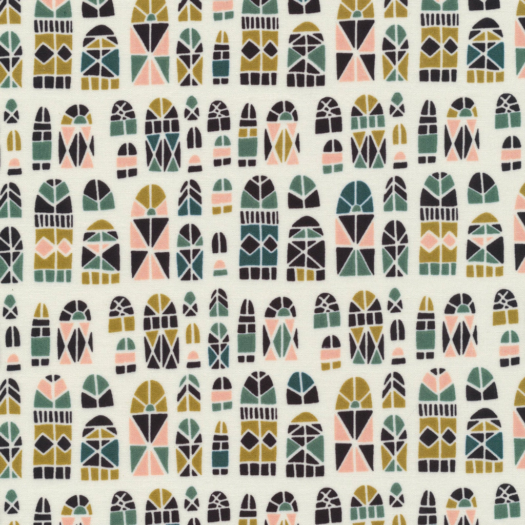 Faraway Places Lookout, Elizabeth Olwen, 100% GOTS-Certified Organic Cotton, Cloud9 Fabrics, 207901