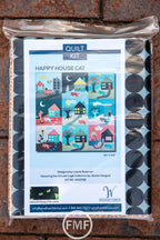 Happy House Cat Quilt Kit, Uppercase Circular Logic, Janine Vangool, Windham Fabrics, 100% Cotton Fabric, 43107QK
