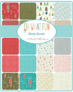 Oh What Fun Wreaths in Blue Spruce, Sandy Gervais, 100% Cotton Fabric, Moda Fabrics, 17994 21