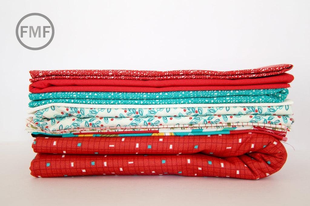 Holiday Hutch Quilt Kit, Sandy Gervais, Pieces from My Heart, Number 708, Oh What Fun Collection, 100% Cotton, Moda Fabrics