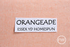 ORANGEADE Homespun Yarn Dyed Essex, Linen and Cotton Blend Fabric from Robert Kaufman, E114-853 ORANGEADE