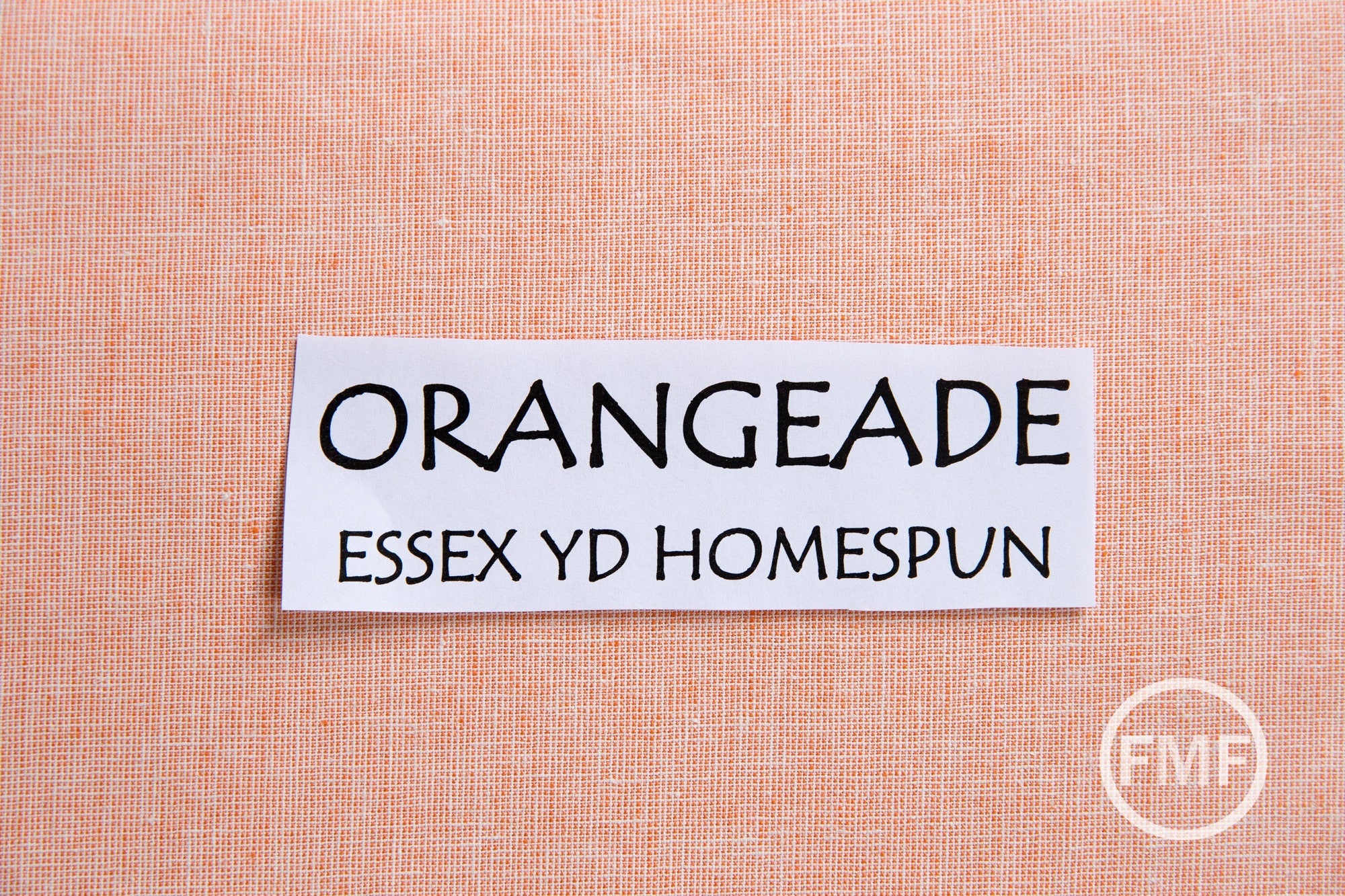 ORANGEADE Homespun Yarn Dyed Essex, Linen and Cotton Blend Fabric from Robert Kaufman, E114-853 ORANGEADE