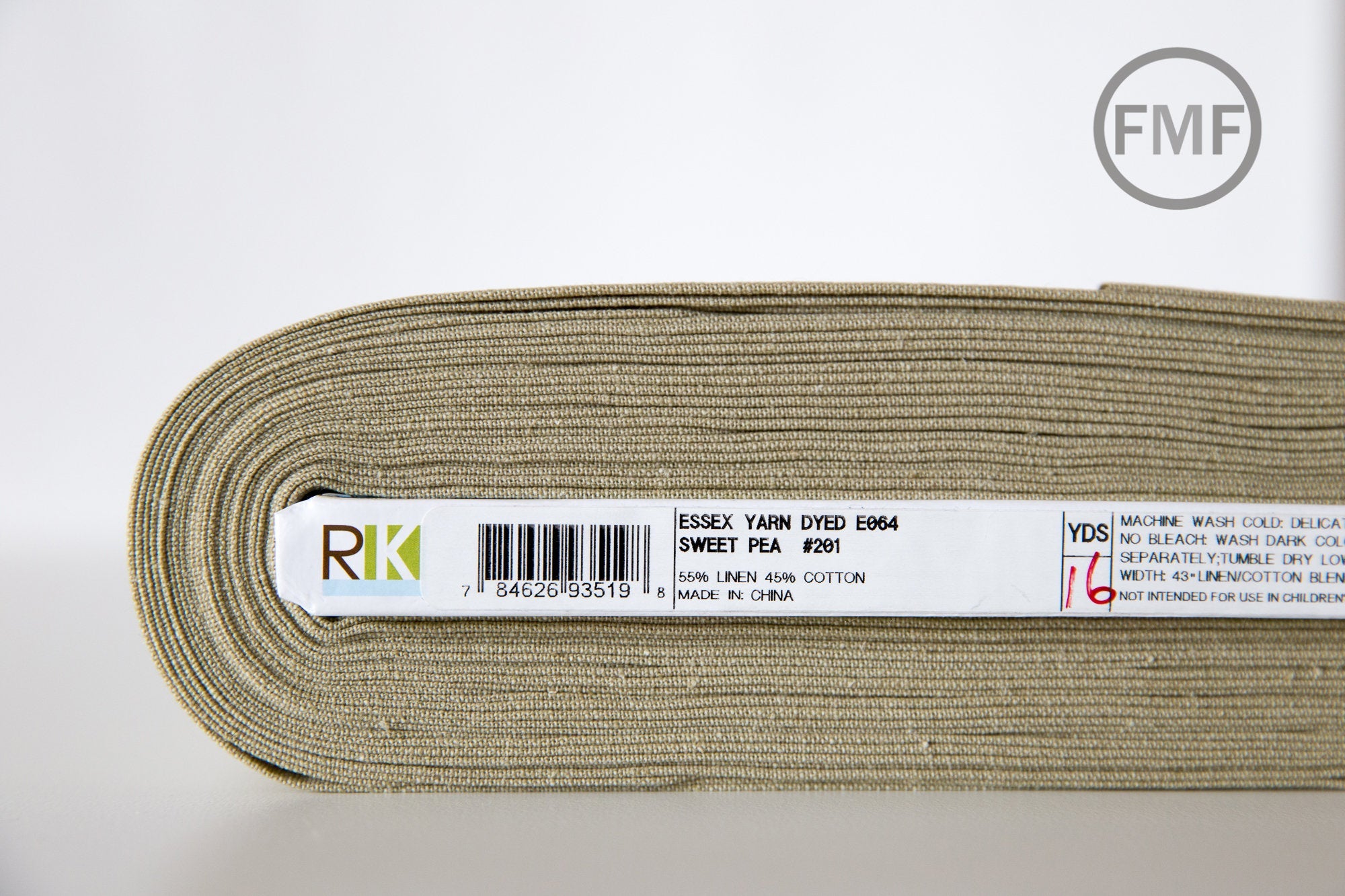 SWEET PEA Yarn Dyed Essex, Linen and Cotton Blend Fabric from Robert Kaufman, E064-201 Sweet Pea