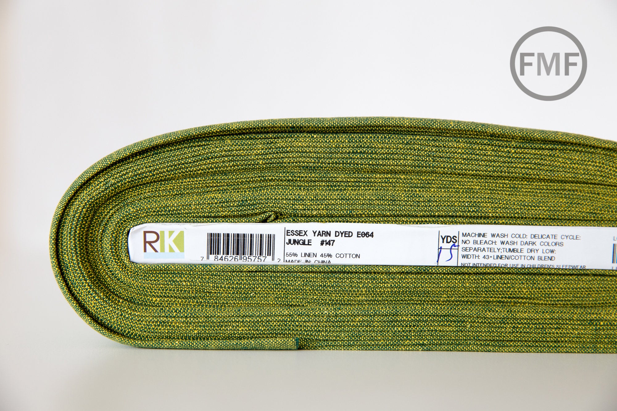 JUNGLE Yarn Dyed Essex, Linen and Cotton Blend Fabric from Robert Kaufman, E064-147 JUNGLE
