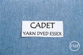 CADET Yarn Dyed Essex, Linen and Cotton Blend Fabric from Robert Kaufman, E064-1058 CADET